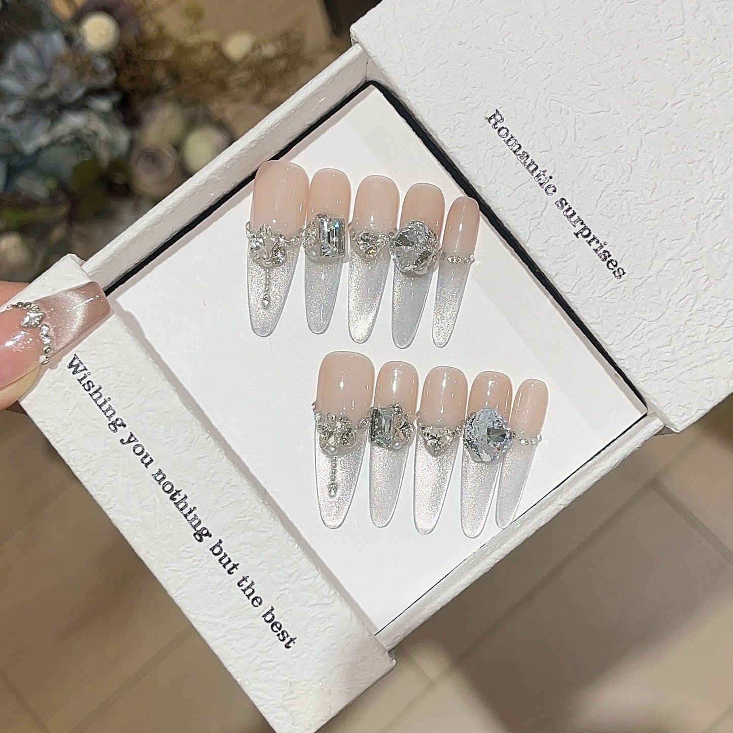 1033- Handmade press on nails fake nails removable