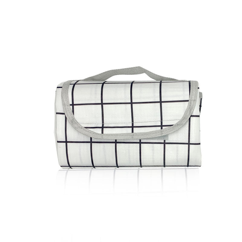 Spring outing thickened picnic mattress, outdoor camping mattress portable outing, plaid floor mat