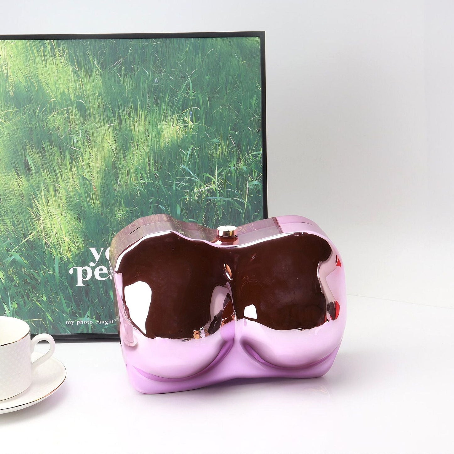 Elegant Irregular Acrylic Shaped Bag – Stylish evening Clutch Purse Perfect for Parties, Proms, and Weddings