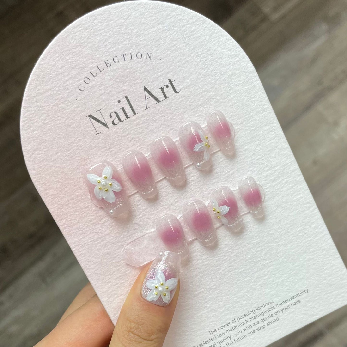1022- Handmade press on nails fake nails removable