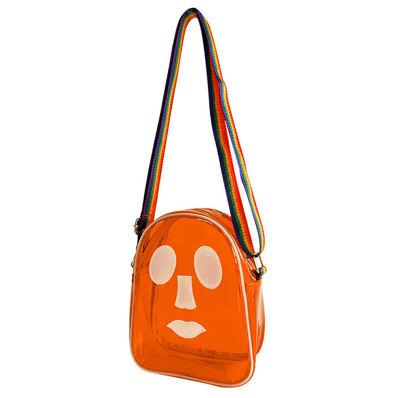 Funny Fashion PVC Jelly Bag, Shoulder Small Square Bag, Crossbody Bag Portable, Travel Shoulder Bag