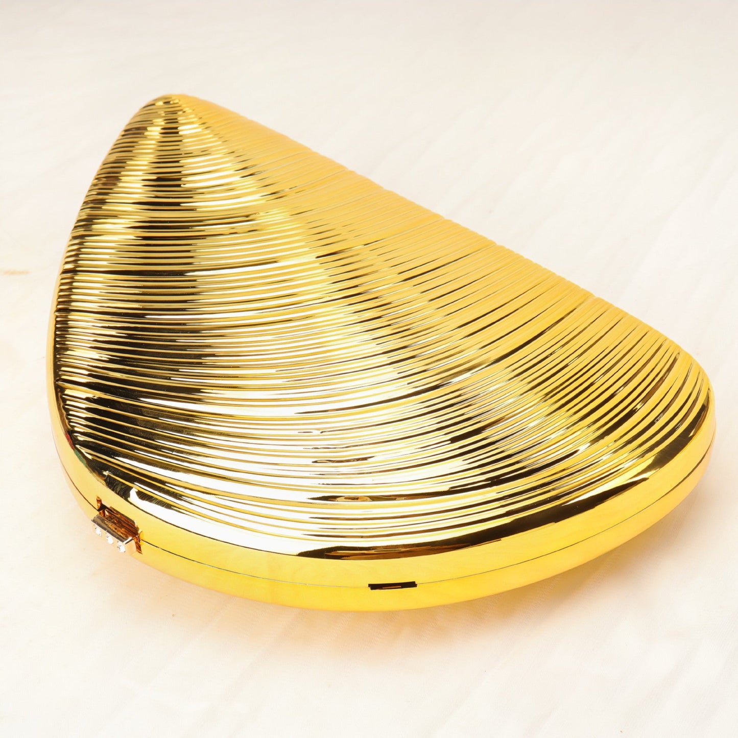 Gold Neocrylic Dinner Bag Shell Dinner Bag Crossbody Chain Shinny evening Clutch Purse Party, Prom Bag, Party Purse, Prom Bags Clutch,