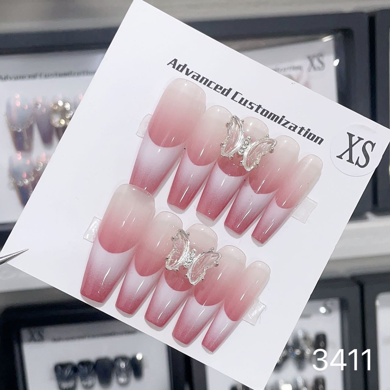 0962- Handmade press on nails fake nails removable