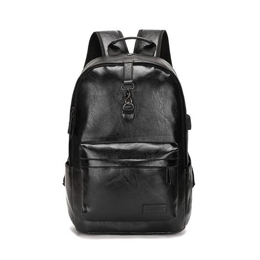 Boutique Men's Backpack Fashion Business Fan Large Capacity Soft Leather Backpack Travel Men's Short-haul School Bag MB21080302