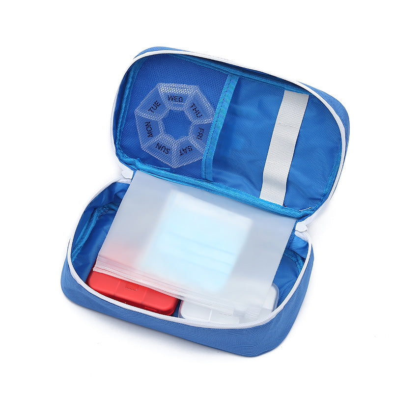 Emergency doctor bag, medicine bag home, nursing school resumption storage bag, gift disaster prevention first aid medical bag multi-functional purse