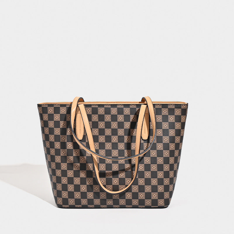 Light luxury oversized shopping bag, women's versatile portable tote bag, shoulder bag