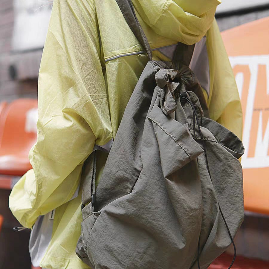 Casual anti-splashing nylon backpack female, backpack neutral large capacity student bag, backpack purse lightweight casual