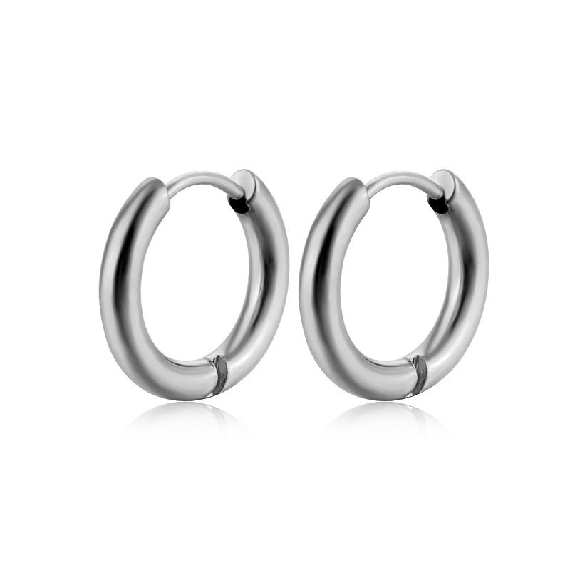 Women's Classics Silvertone Large Hoop Earrings Sports Team Faux Leather Earrings  earingearringearringsHoop EarringsSilvertone Large Hoop EarringsWomen wardrobeWomen's Classics earrings