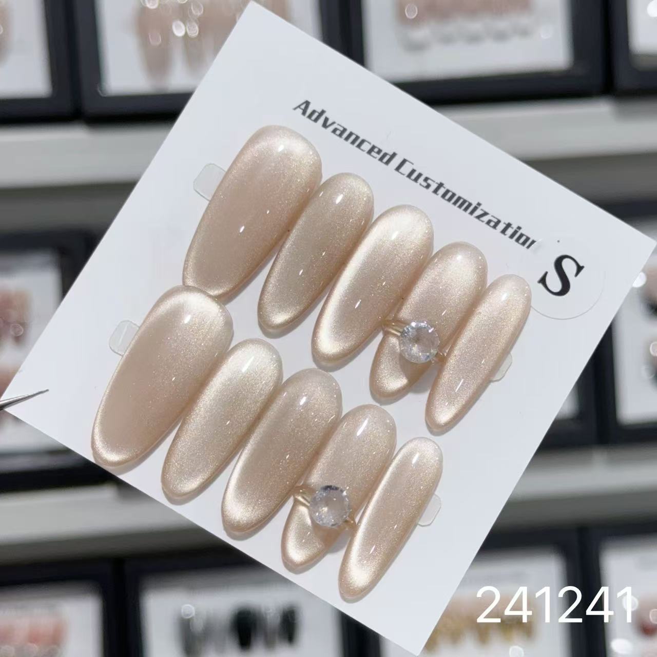 1028- Handmade press on nails fake nails removable