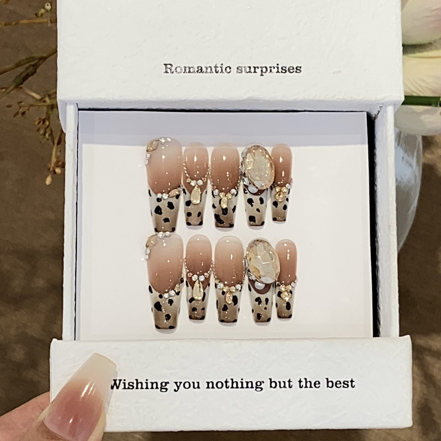 1034- Handmade press on nails fake nails removable