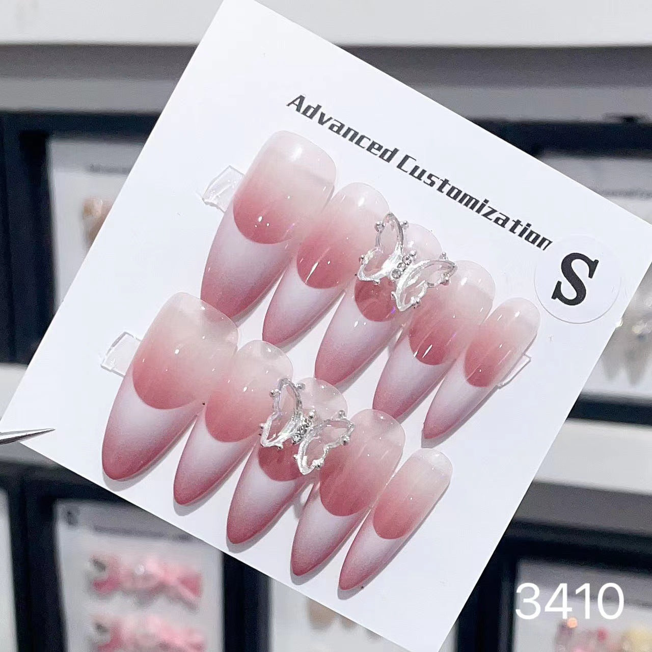 1025- Handmade press on nails fake nails removable