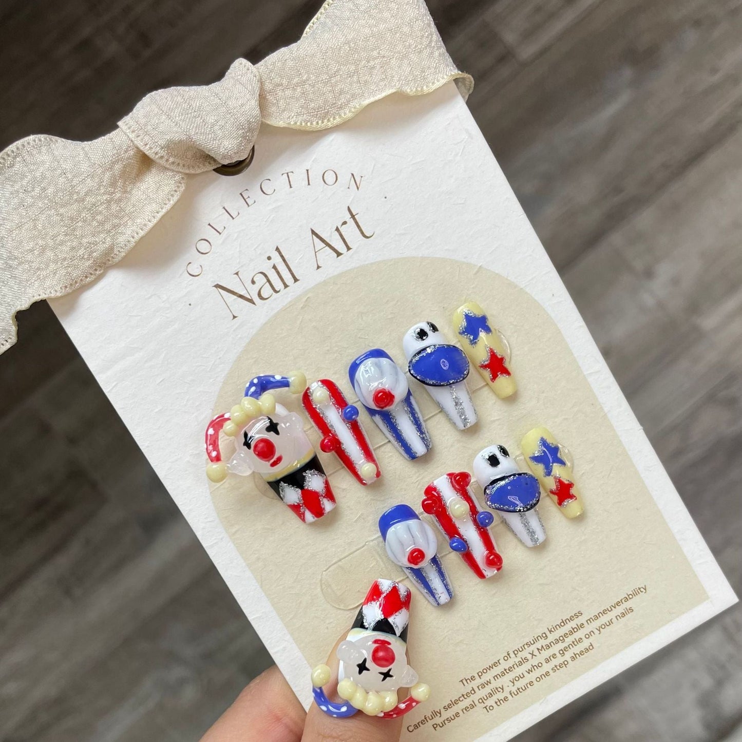 1022- Handmade press on nails fake nails removable