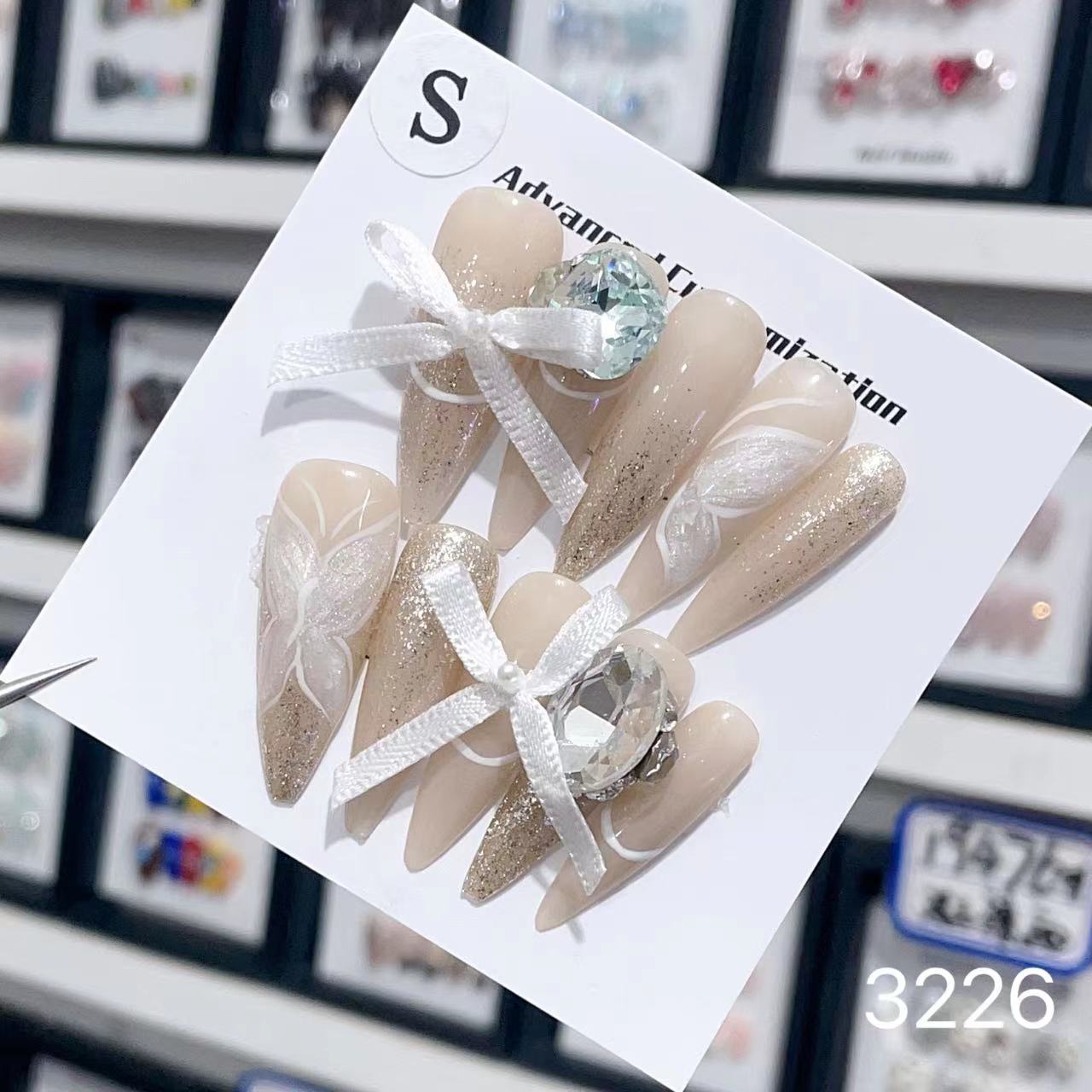 0962- Handmade press on nails fake nails removable