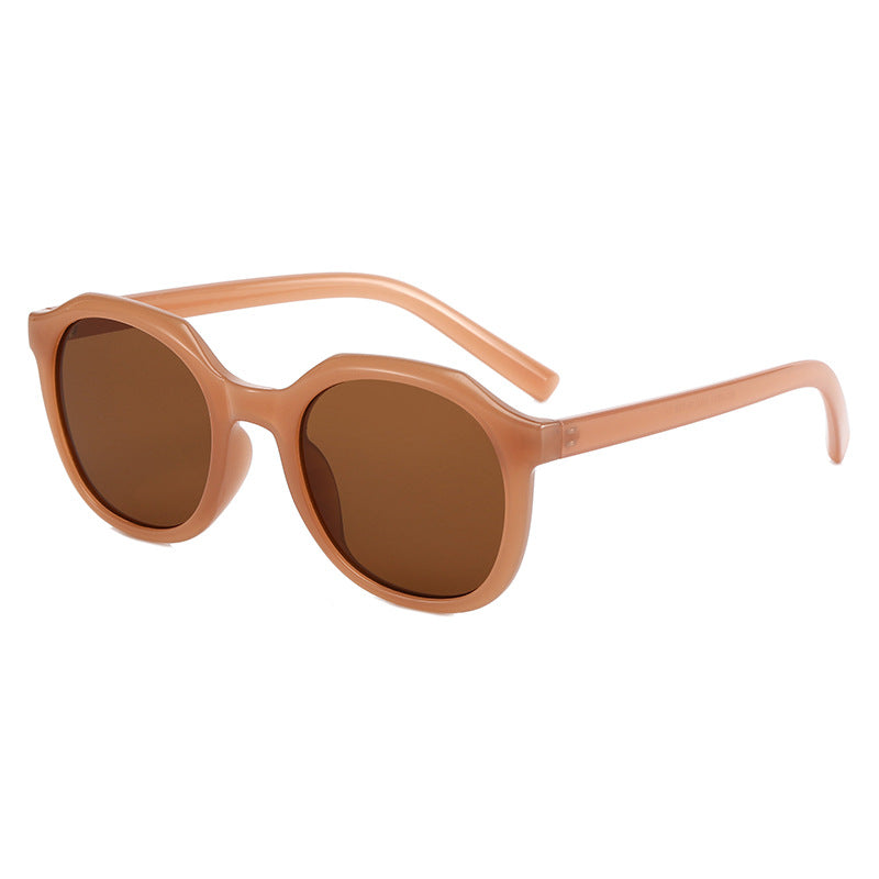 Round Big Frame Sunglasses for Women - Fashion Retro Sun Glasses
