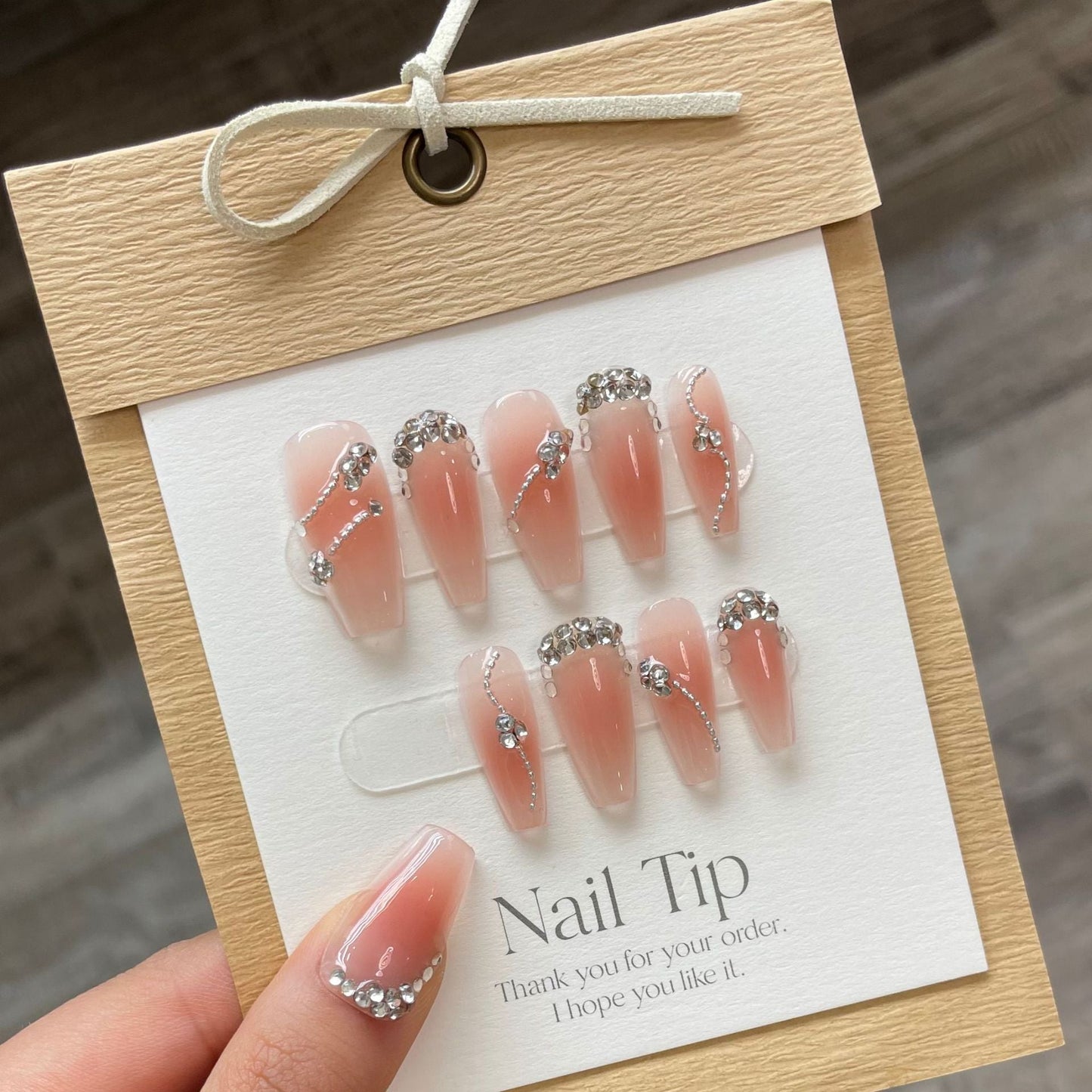1022- Handmade press on nails fake nails removable