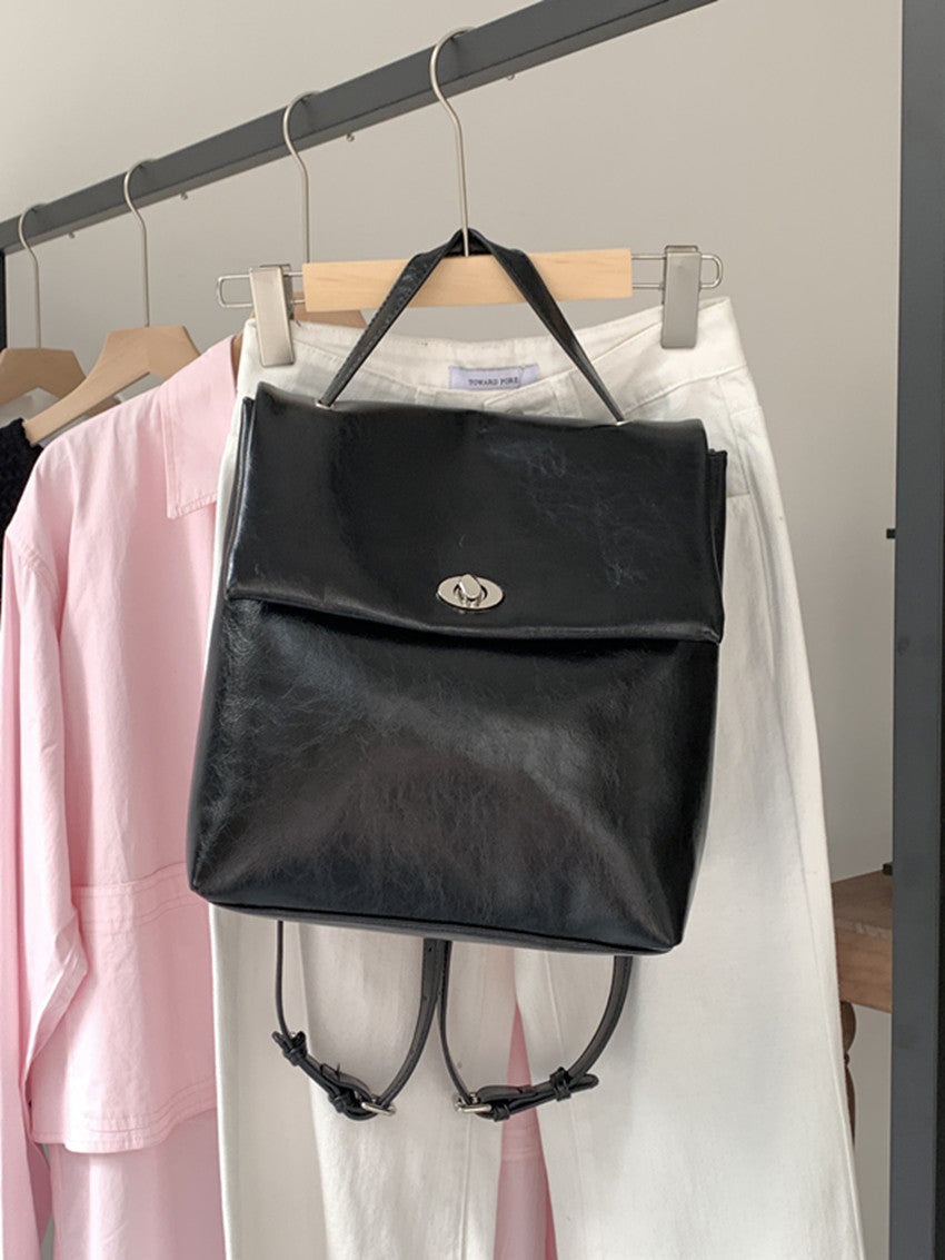 Big backpack female, autumn and winter silver large capacity backpack purse, commuter versatile college backpack