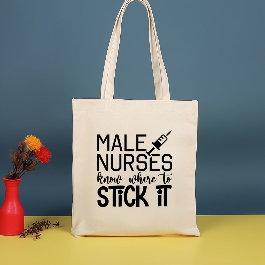 Canvas printed shoulder bag, fashionable and lightweight shopping bag, large-capacity cotton bag 2pcs hobo.