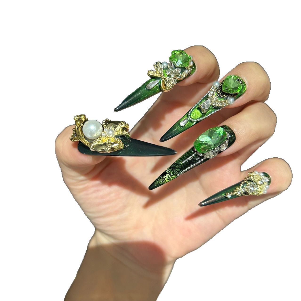 0975- Handmade press on nails fake nails removable