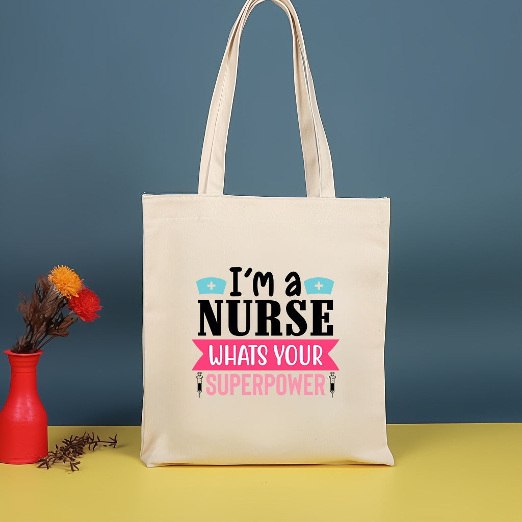 Canvas printed shoulder bag, fashionable and lightweight shopping bag, large-capacity cotton bag 2pcs hobo.