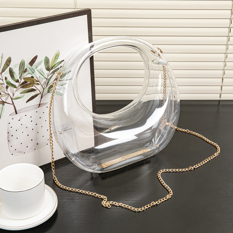 Elegant evening Bag – Gold and Silver Dinner Bag, Stylish Makeup Acrylic Bag, Perfect Prom Bag, Party Purse, and Wedding Clutch