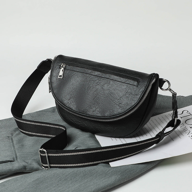 Elegant Small Crossbody Bag – Stylish Saddle Purse with Multiple Pockets, Perfect for Women's Everyday Use