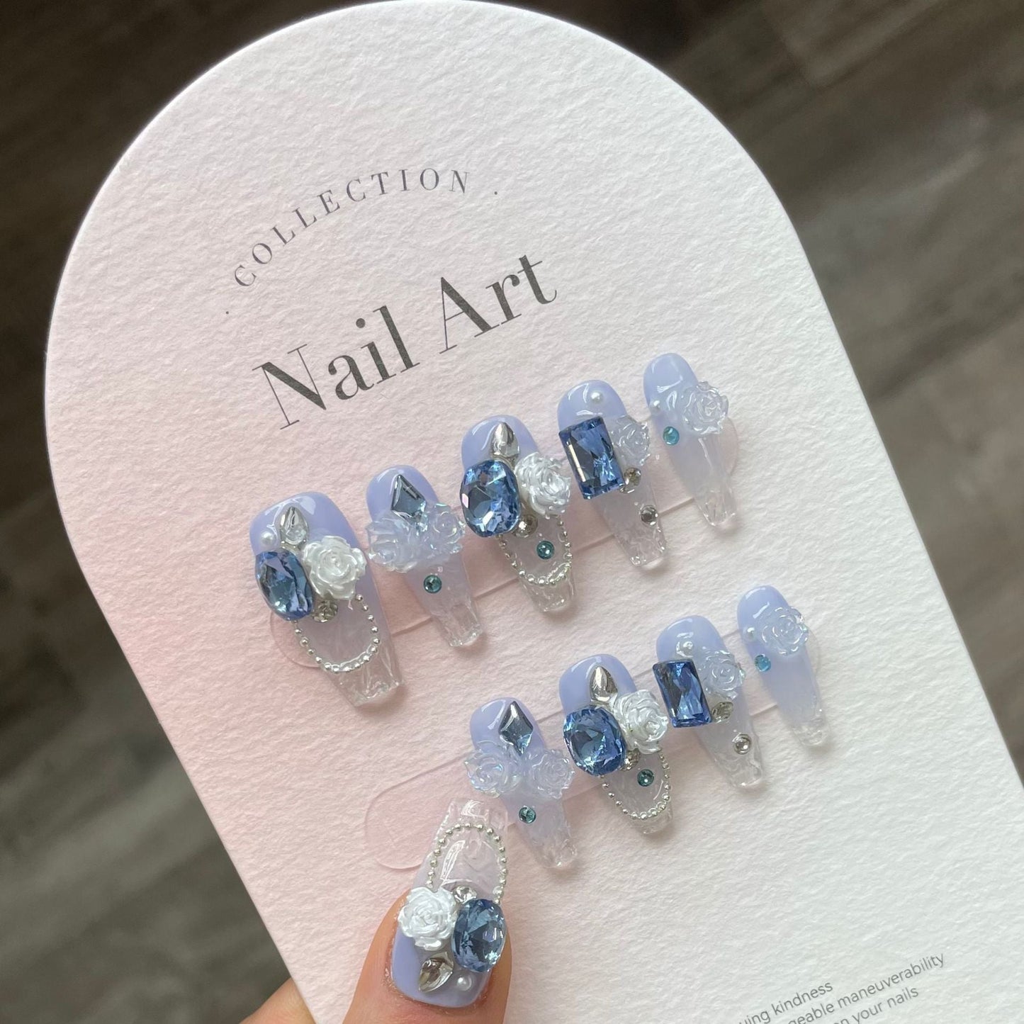 1022- Handmade press on nails fake nails removable