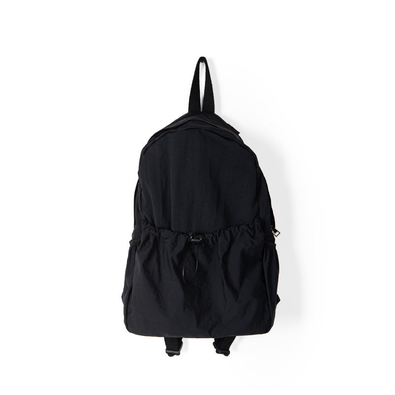 Waterproof drawstring backpack female, versatile and lightweight travel large capacity student book bag, backpack purse nylon lightweight