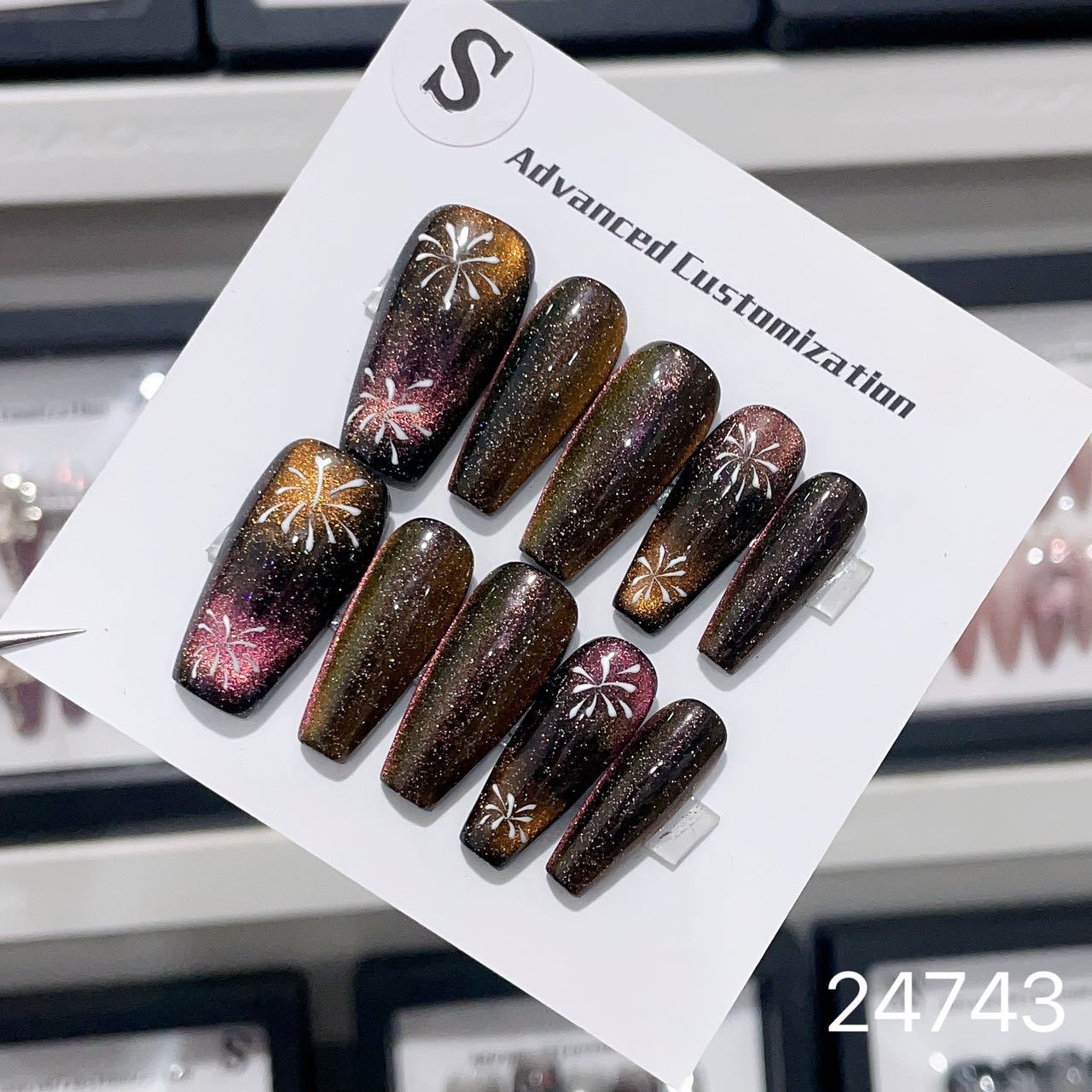 0967- Handmade press on nails fake nails removable