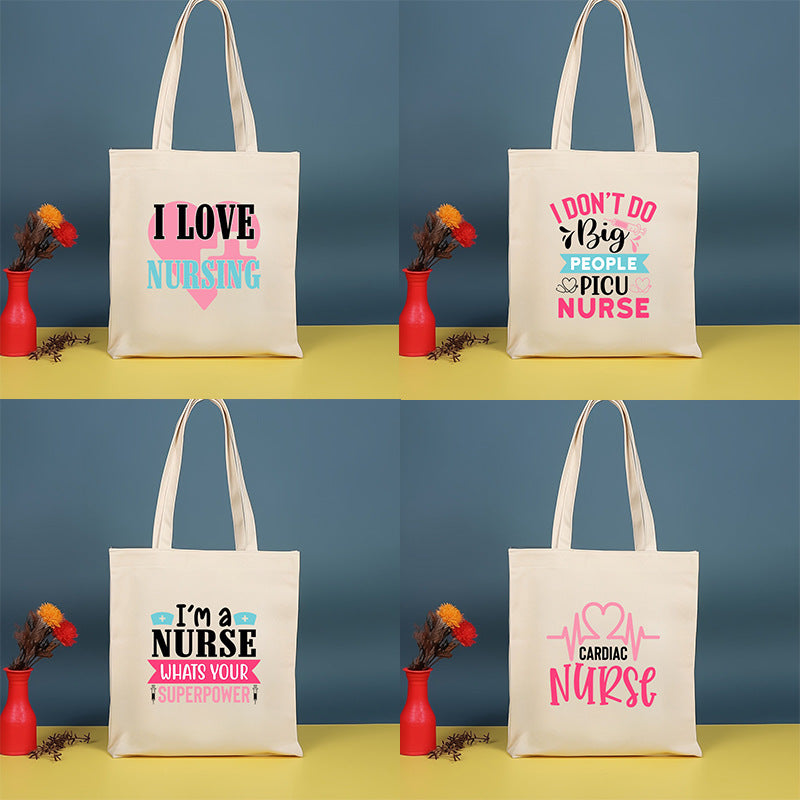 Canvas printed shoulder bag, fashionable and lightweight shopping bag, large-capacity cotton bag 2pcs hobo.