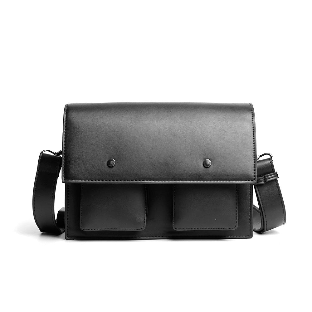 Small crossbody bag for men, stylish simple retro small square bag, shoulder crossbody bag for men