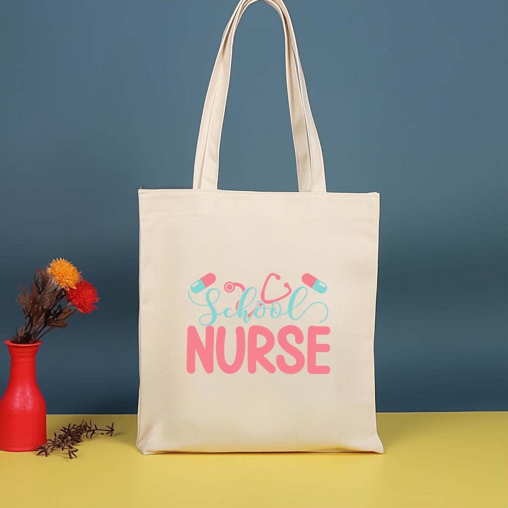 Canvas printed shoulder bag, fashionable and lightweight shopping bag, large-capacity cotton bag 2pcs hobo.