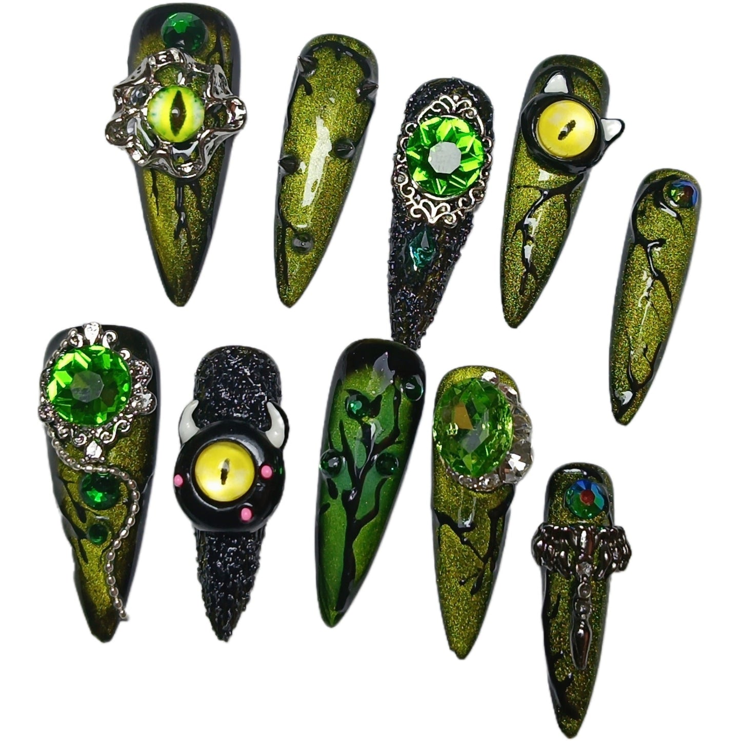 0972- Handmade press on nails fake nails removable