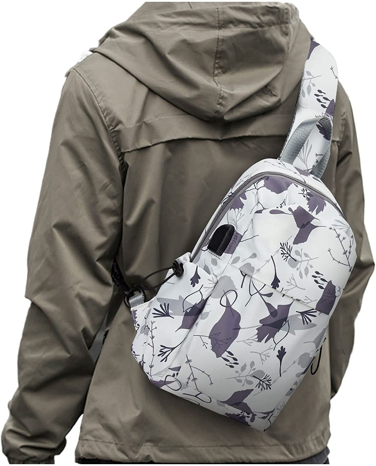 Chest bag, chest purse, fanny pack, fanny pack crossbody unisex, trekking multifunctional anti-theft single belt tactical Crossbody bag, fanny pack suitable for walking bike travel cycling