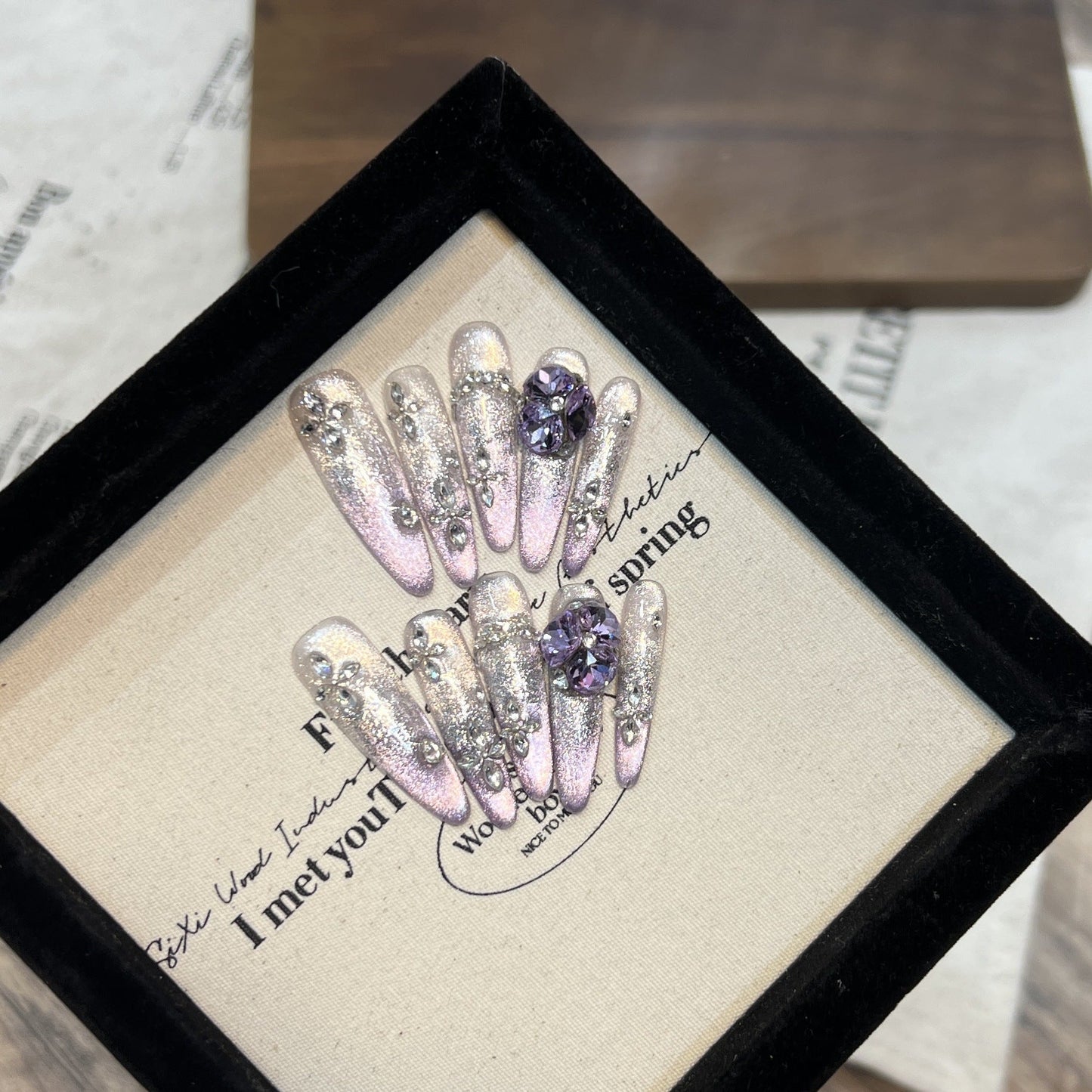 0991- Handmade press on nails fake nails removable