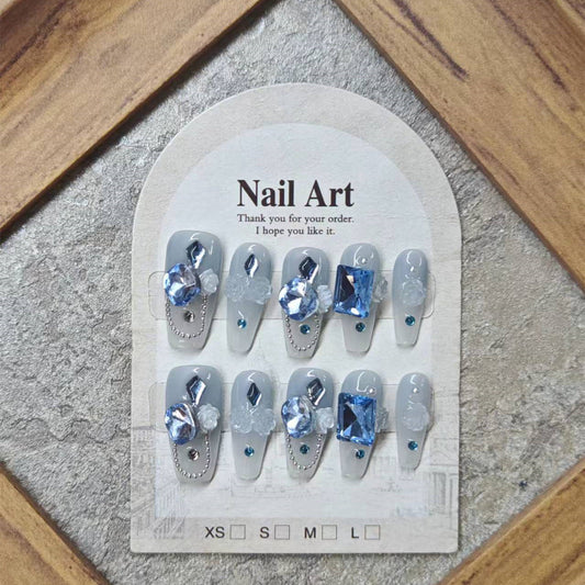 0952- Handmade press on nails fake nails removable