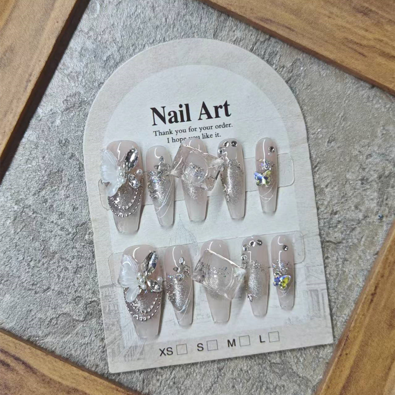 0956- Handmade press on nails fake nails removable