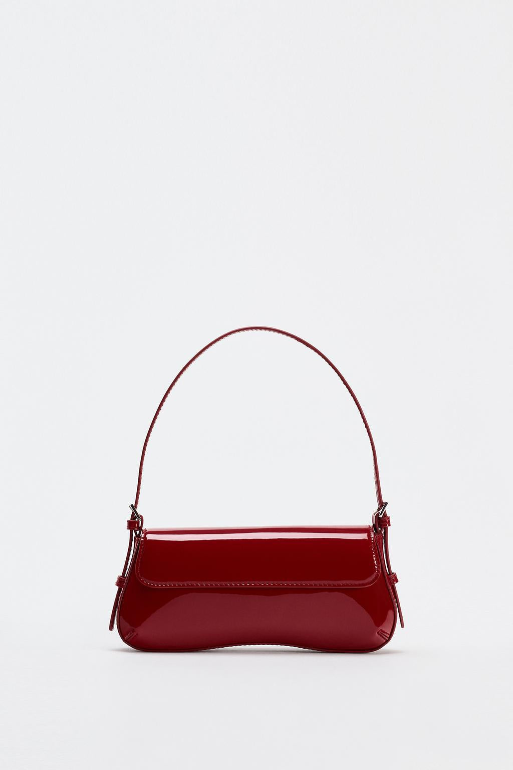 Elegant Red Baguette Armpit Bag - Must-Have Autumn Fashion Simple Commuter & Retro Shoulder Bag hobo