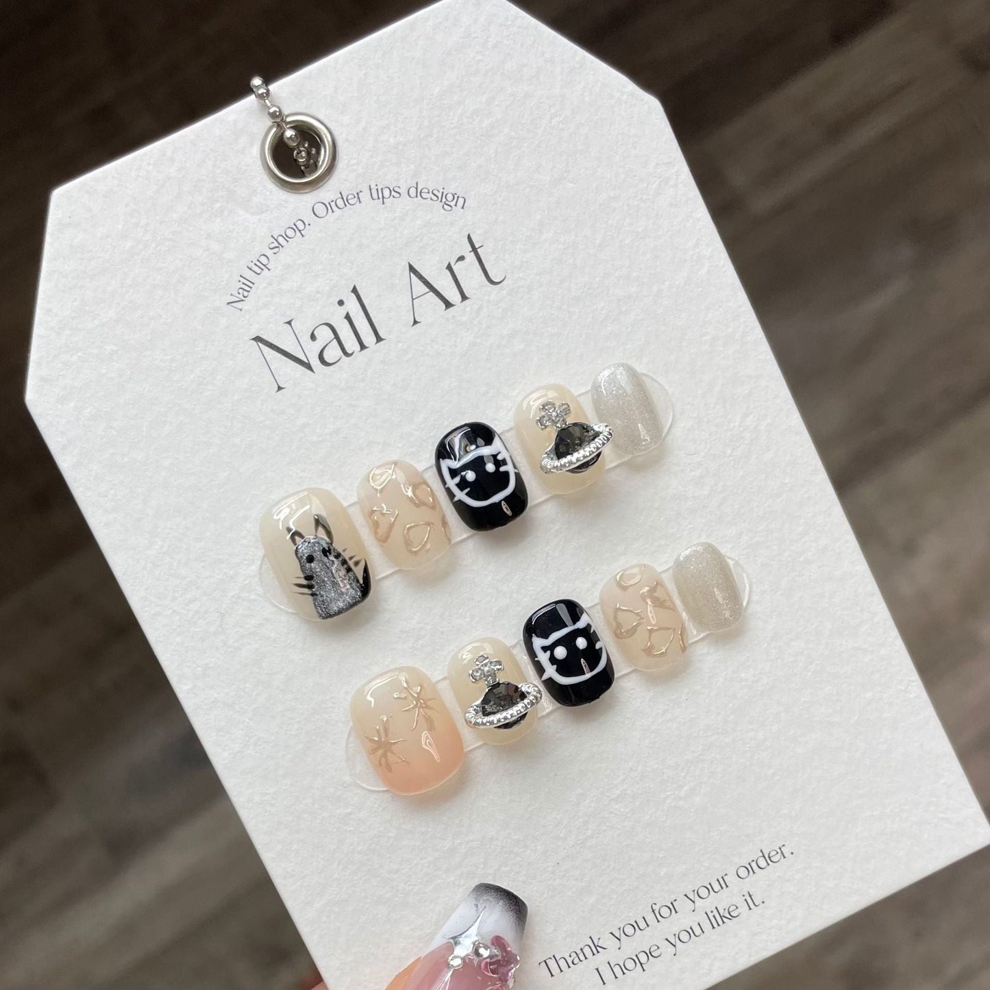 0938- Handmade press on nails fake nails removable