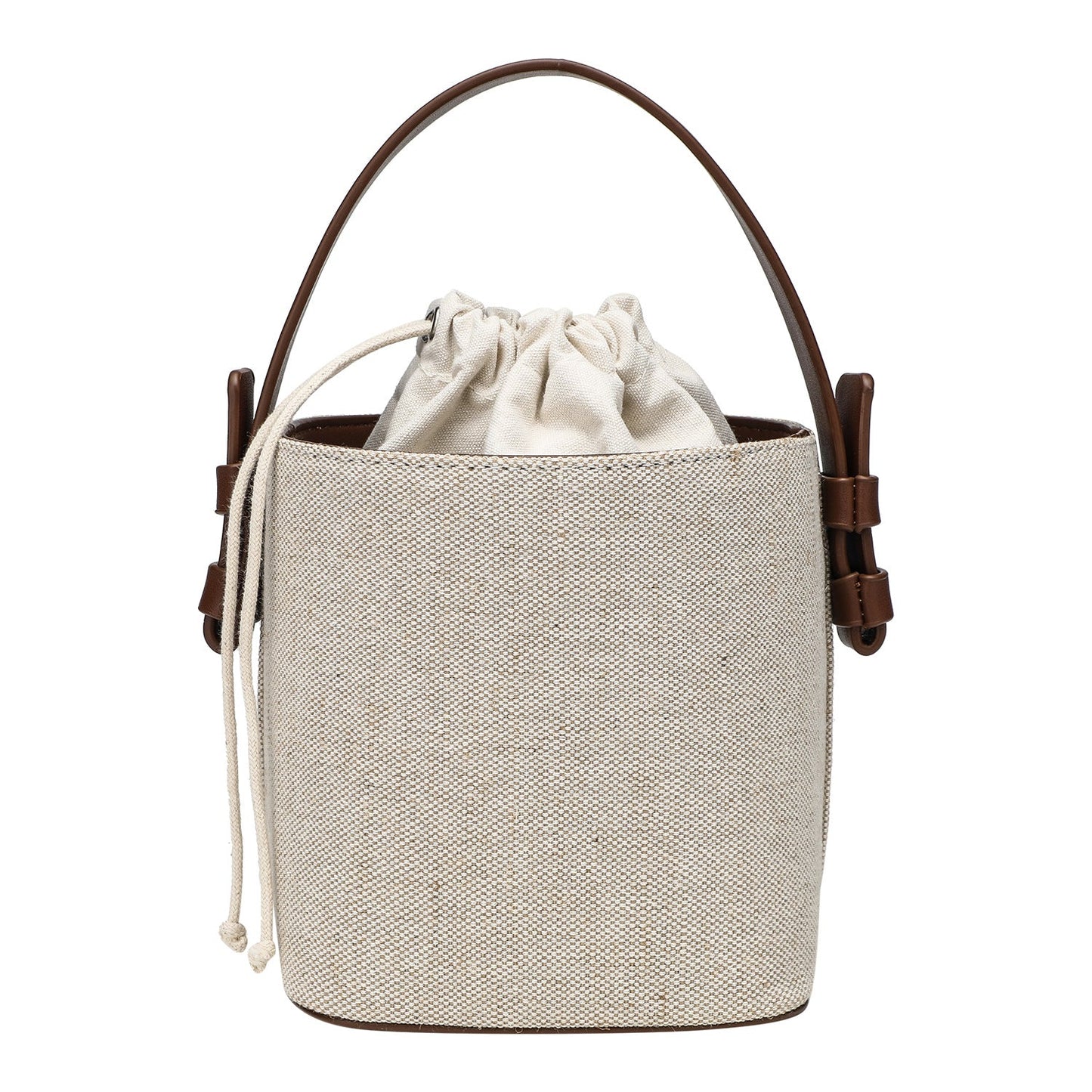 Stylish Canvas Bucket Bag – Versatile Contrast Bag & Elegant Shoulder Crossbody Handbag hobo