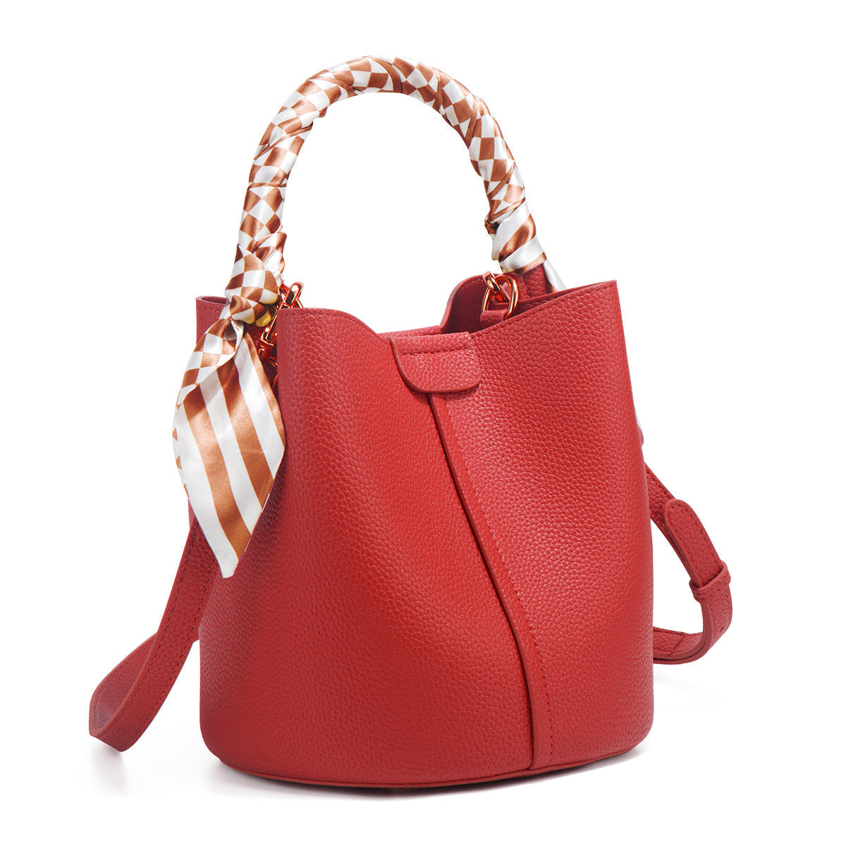 Chic Small Bucket Bag for Women – Handheld & Crossbody Design with Large Capacity for Daily Commute
