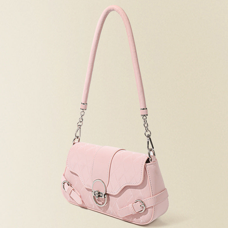 Small shoulder bag, commuter versatile hobo shoulder bag, design baguette bag underarm bag