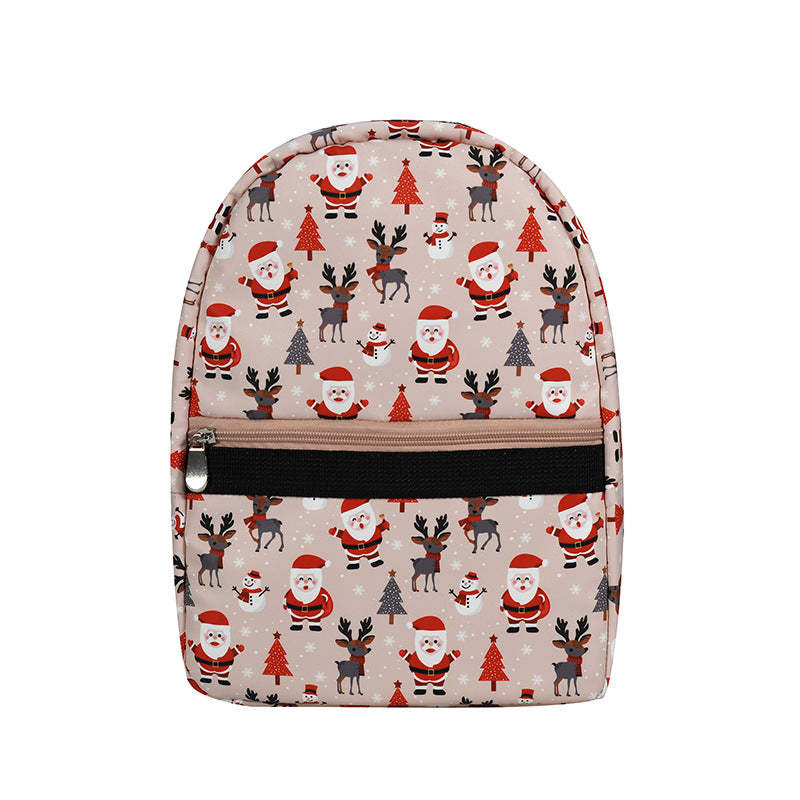 Nylon waterproof printed backpack, stylish large capacity women's travel backpack purse, storage backpack,