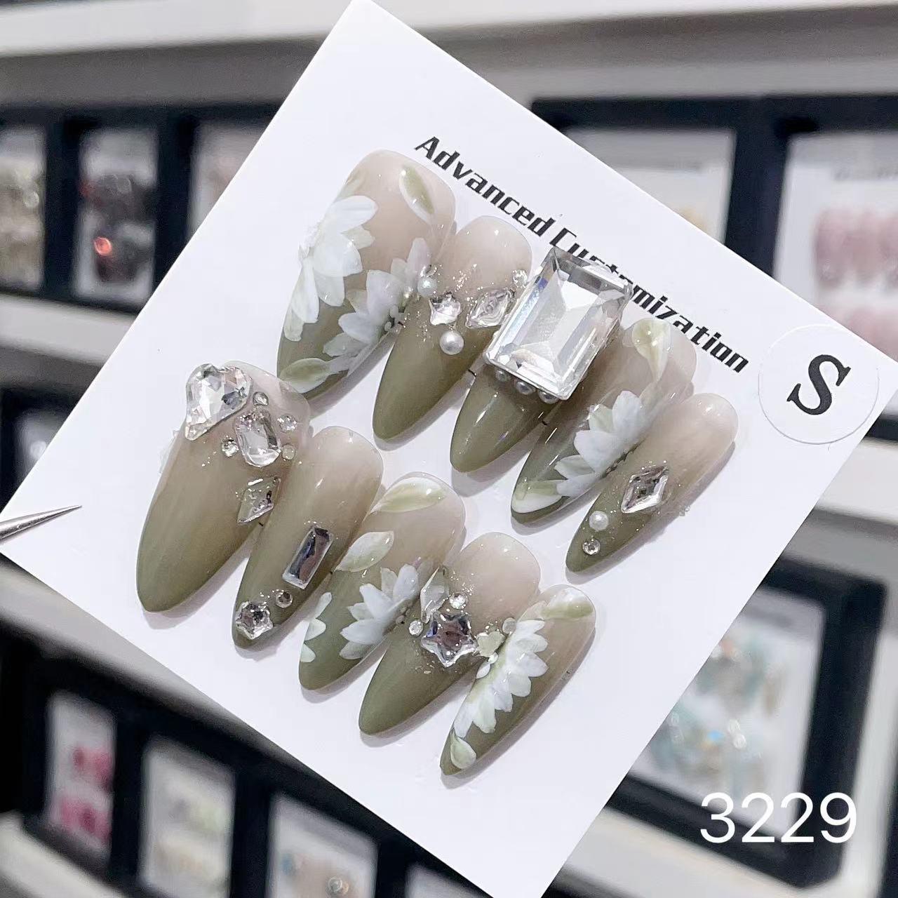 0962- Handmade press on nails fake nails removable