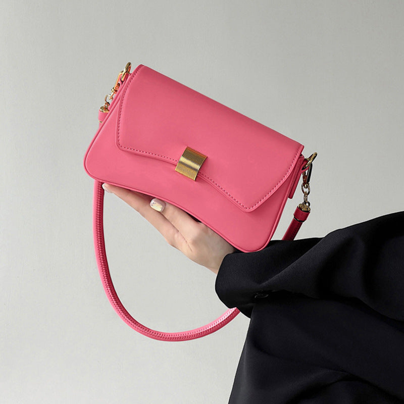 Elegant Small Crossbody Bag Female White – Simple Fashion Shoulder Bag with Modern Square Design