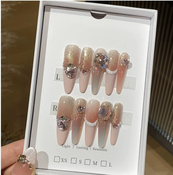 1033- Handmade press on nails fake nails removable