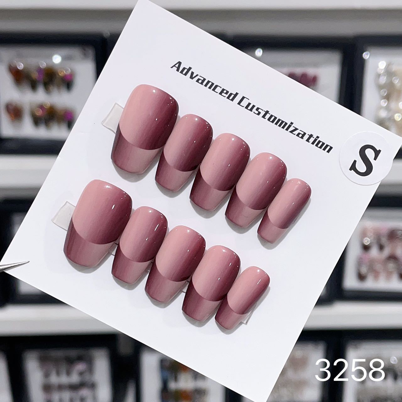 1025- Handmade press on nails fake nails removable