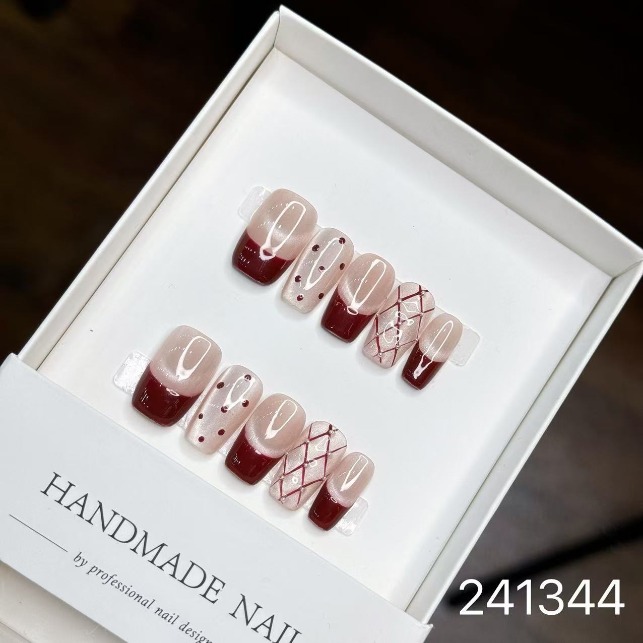 1030- Handmade press on nails fake nails removable