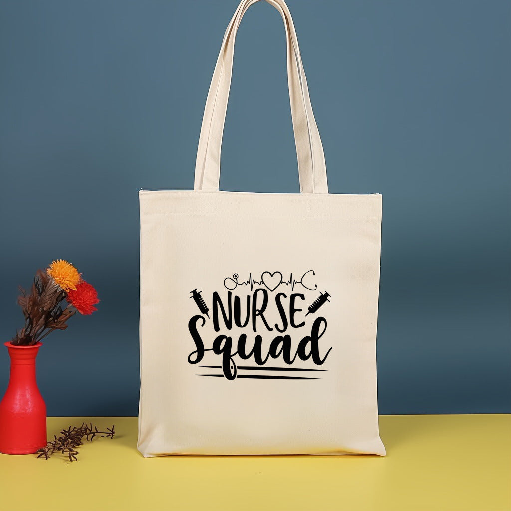 Canvas printed shoulder bag, fashionable and lightweight shopping bag, large-capacity cotton bag 2pcs hobo.