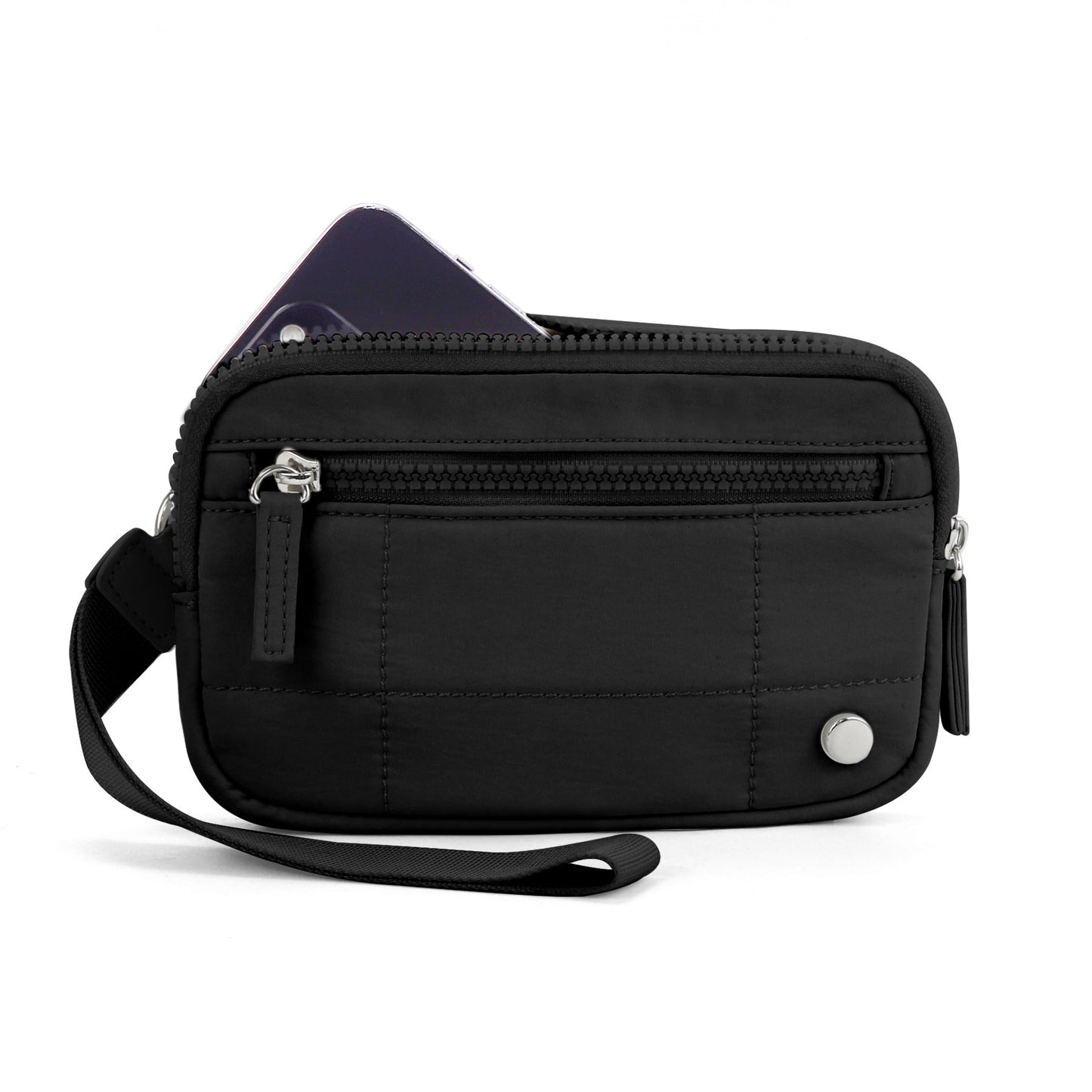 Transparent PVC Card Bag – Portable Wrist Bag for Bank Card & Change Storage