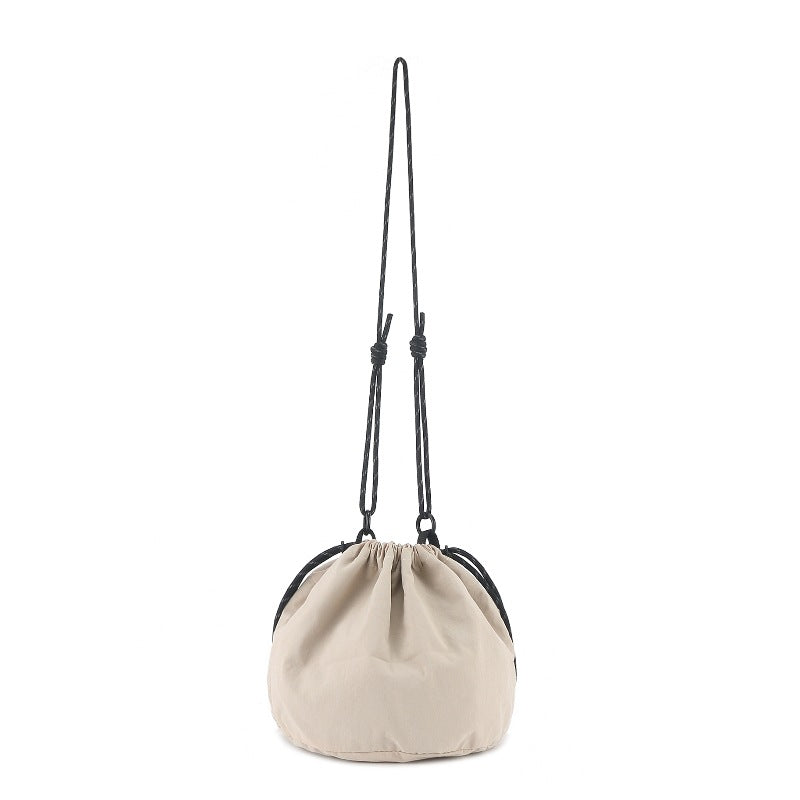 Bucket Bag stylish, Dual Drawstring Crossbody Bag Men's, Outdoor Sports and Leisure Bag